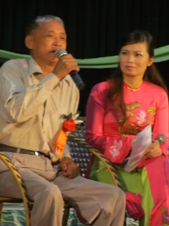 Ông Nguyễn Quang Vịnh tại hội nghị tôn vinh.