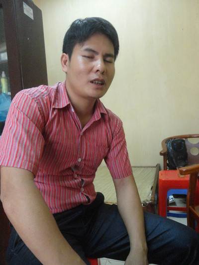 Chàng trai khiếm thị Nguyễn Minh Đức.