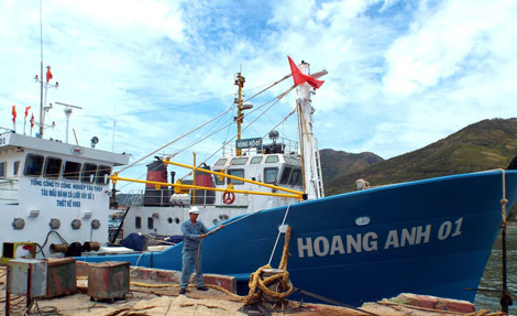 Tàu cá vỏ thép Hoàng Anh 01.