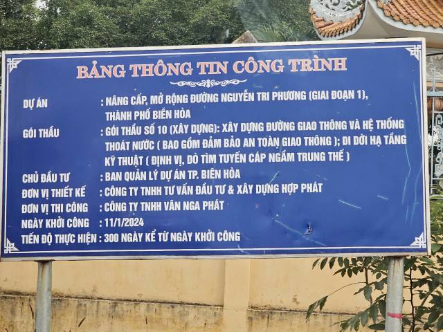 Dong Nai: Can canh duong Nguyen Tri Phuong TP Bien Hoa