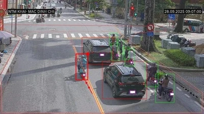 Hình ảnh ghi nhận từ camera AI