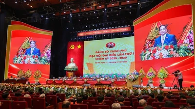 Thủ tướng Chính phủ Phạm Minh Chính tuyên bố khai mạc Đại hội đại biểu Đảng bộ Chính phủ lần thứ nhất, nhiệm kỳ 2025-2030 - Ảnh: VGP/Nhật Bắc