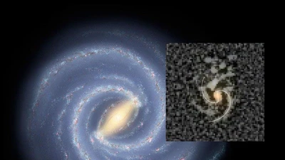 Bản sao gây sốc của Ngân Hà 'xuyên không' từ hàng tỉ năm trước