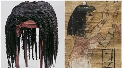 Bộ tóc giả hé lộ phong cách thời trang của giới thượng lưu Ai Cập cổ