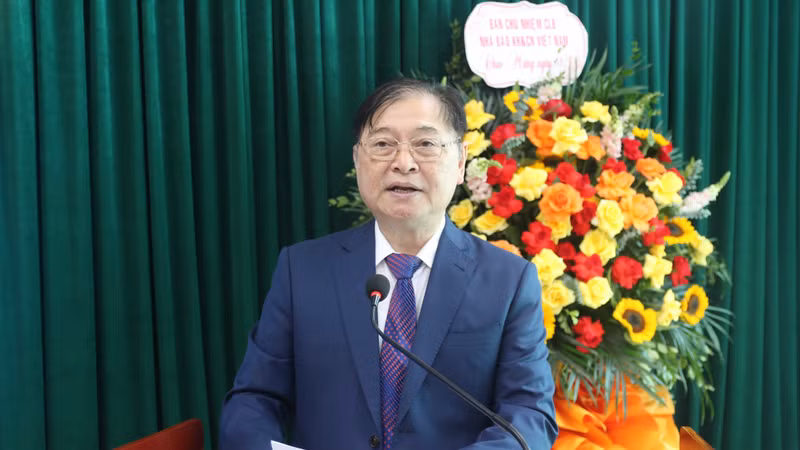 TSKH. Phan Xuân Dũng phát biểu tại Lễ kỷ niệm. Ảnh: Mai Loan.