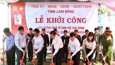 Lâm Đồng tiếp tục khởi công xây dựng nhà cho 6 hộ dân bị ảnh hưởng thiên tai