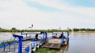 Phà Bình Quới được hoạt động trở lại sau thời gian tạm ngưng