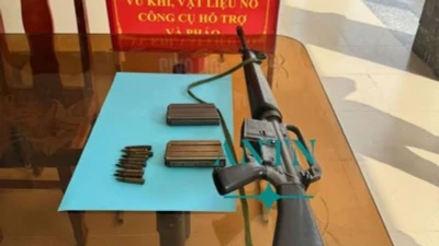 Tây Ninh: Thu giữ 2 khẩu súng, nhiều đạn nguy hiểm do người dân giao nộp