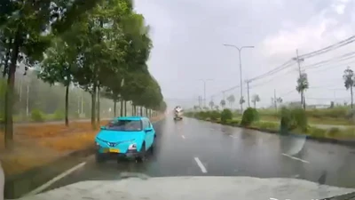 Xử phạt tài xế taxi đi ngược chiều trên ĐT 752B ở Đồng Nai