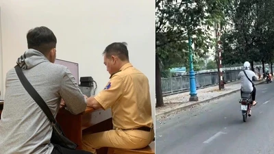 Đăng clip bốc đầu xe lên TikTok, thanh niên bị tịch thu phương tiện