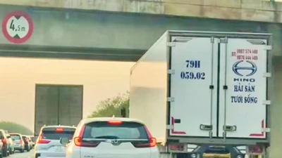 Tài xế vi phạm lưu thông trên làn dừng khẩn cấp bị lập biên bản tại Đồng Nai