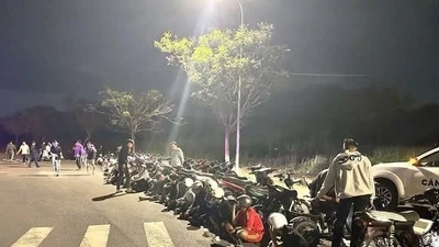 Tây Ninh tạm giữ 38 xe máy liên quan vụ tụ tập đua xe trái phép