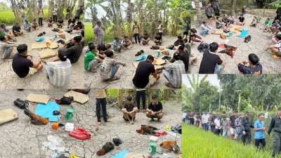 Bắt quả tang 18 đối tượng tham gia đá gà ăn tiền ở Cần Thơ