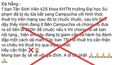 Công an Đà Nẵng khẳng định: Không có vụ sinh viên bị chuốc thuốc mê, bắt cóc