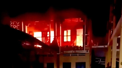 Cháy tại Trường Mầm non Bạch Hà, phát hiện một thi thể