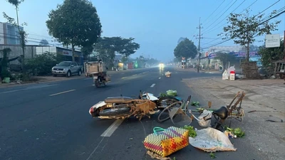 Va chạm giữa xe máy và xe đạp tại Lâm Đồng, một người tử vong