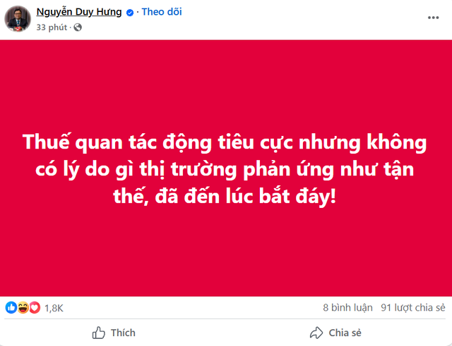 Chu tich Chung khoan SSI: 'Da den luc bat day'