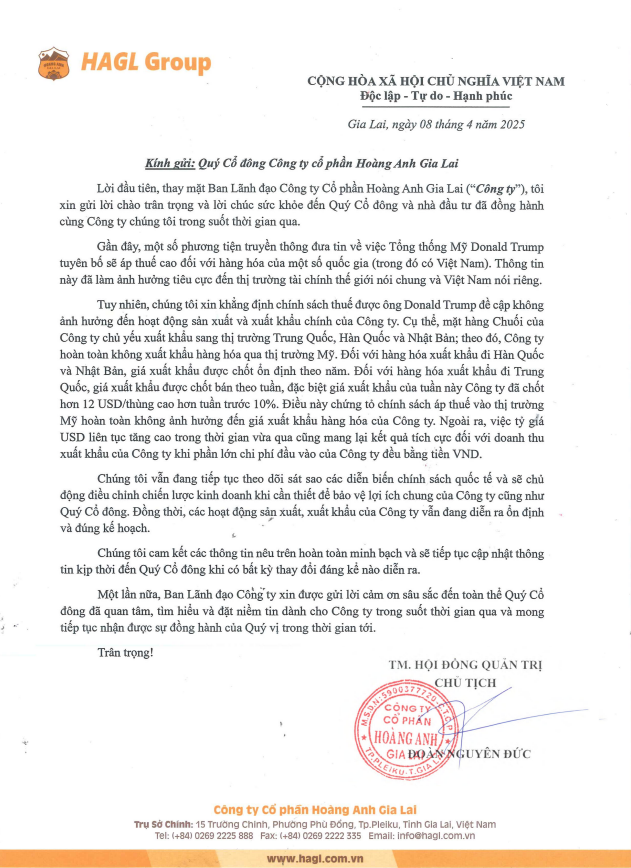 Bau Duc khang dinh HAGL khong bi anh huong boi thue tu My