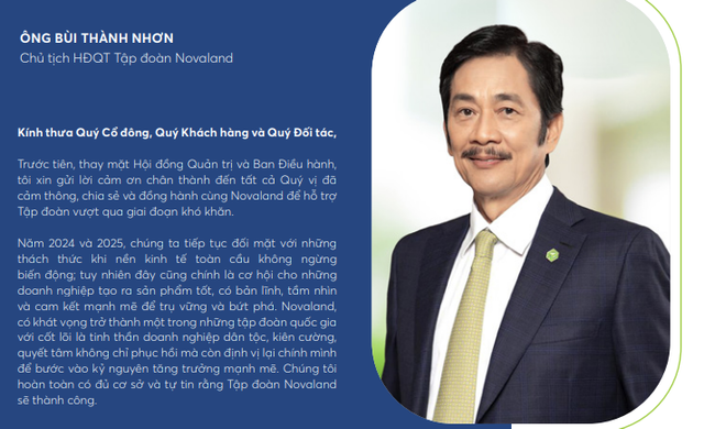 Chu tich Bui Thanh Nhon tu tin Novaland se tai sinh