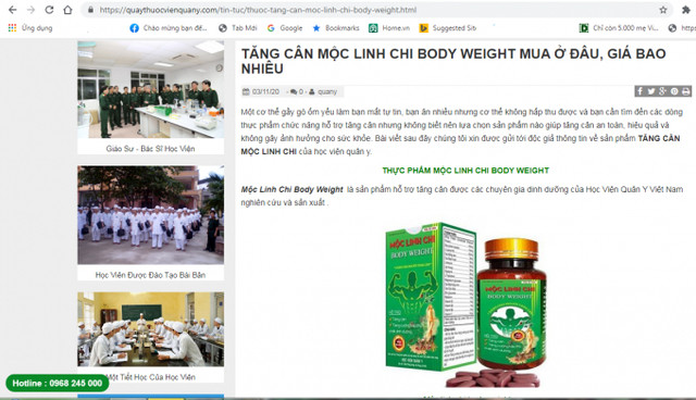 Cảnh báo sản phẩm Satochi, Mộc Linh Chi Body Weight quảng cáo gây hiểu nhầm - Hình 2 Canh bao san pham Satochi, Moc Linh Chi Body Weight quang cao gay hieu nham-Hinh-2