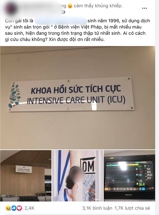 Nữ sản phụ 24 tuổi tử vong sau sinh con tại Bệnh viện Việt - Pháp Nu san phu 24 tuoi tu vong sau sinh con tai Benh vien Viet - Phap