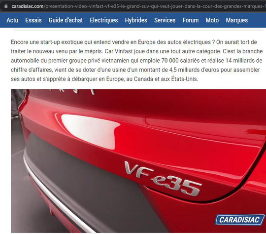 Báo quốc tế viết về màn ra mắt của VinFast tại Mỹ: Sẽ là sai lầm nếu coi thường người mới đến - Hình 3 Bao quoc te viet ve man ra mat cua VinFast tai My: Se la sai lam neu coi thuong nguoi moi den-Hinh-3