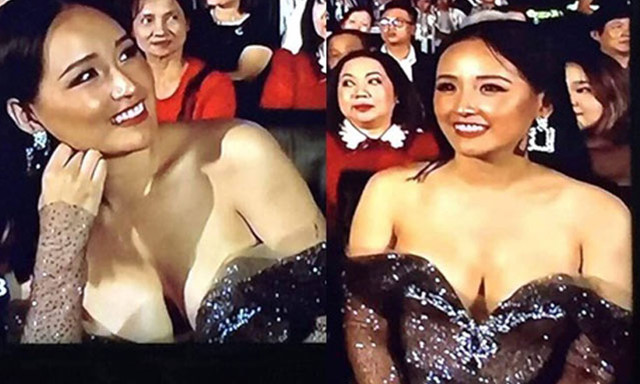 Khoe vòng 1 khủng, Mai Phương Thúy diện váy xẻ sâu suýt 'lộ hàng' Khoe vong 1 khung, Mai Phuong Thuy dien vay xe sau suyt 'lo hang'