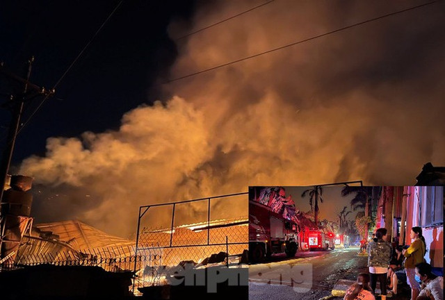 Công nhân bật khóc khi công ty gỗ rộng 5.000 m2 bị lửa nhấn chìm Cong nhan bat khoc khi cong ty go rong 5.000 m2 bi lua nhan chim