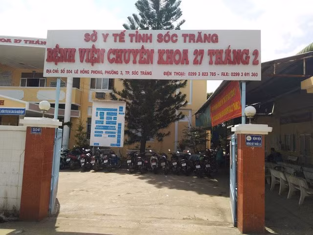 BV Chuyen khoa 27 thang 2 Soc Trang cong bo nha thau mua sam vat tu y te