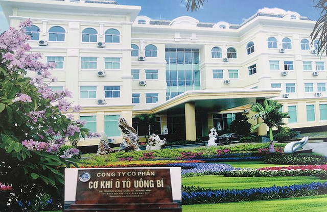 Vinacomin du ban het 20,4% von tai Co khi O to Uong Bi