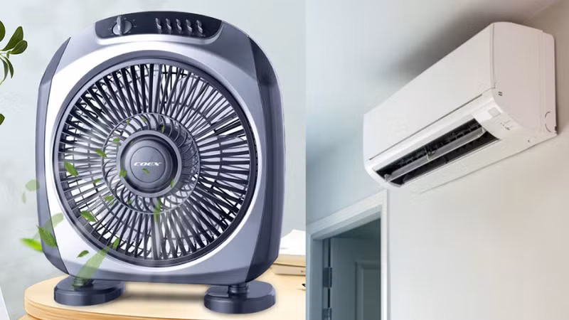 Dùng điều hòa kèm quạt này, mát hơn, ít tốn điện