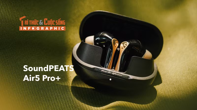 [INFOGRAPHIC] SoundPEATS Air5 Pro+, Tai nghe “nhét” công nghệ flagship 