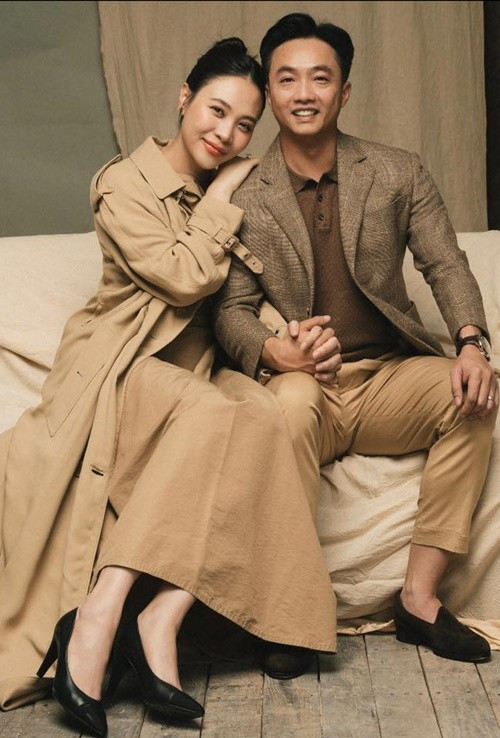 Đàm Thu Trang và chồng thường khéo léo khoe tình cảm mặn nồng trên mạng xã hội. Ảnh: Instagram Đàm Thu Trang.