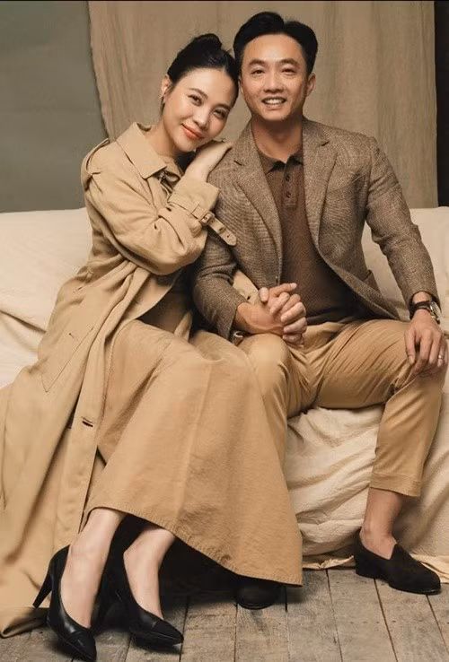 Đàm Thu Trang và chồng thường khéo léo khoe tình cảm mặn nồng trên mạng xã hội. Ảnh: Instagram Đàm Thu Trang.