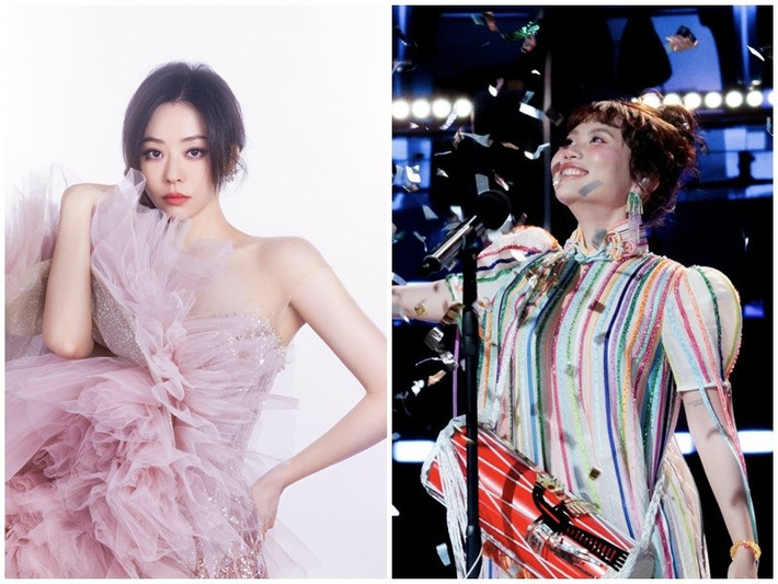 Khi Phương Mỹ Chi thể hiện ca khúc Bóng phù hoa, Trương Lương Dĩnh khen ngợi Phương Mỹ Chi có sự đa dạng trong phong cách. “Tôi phải nói rằng em rất tuyệt”, diva Trung Quốc bày tỏ. Ảnh: FB Phương Mỹ Chi.