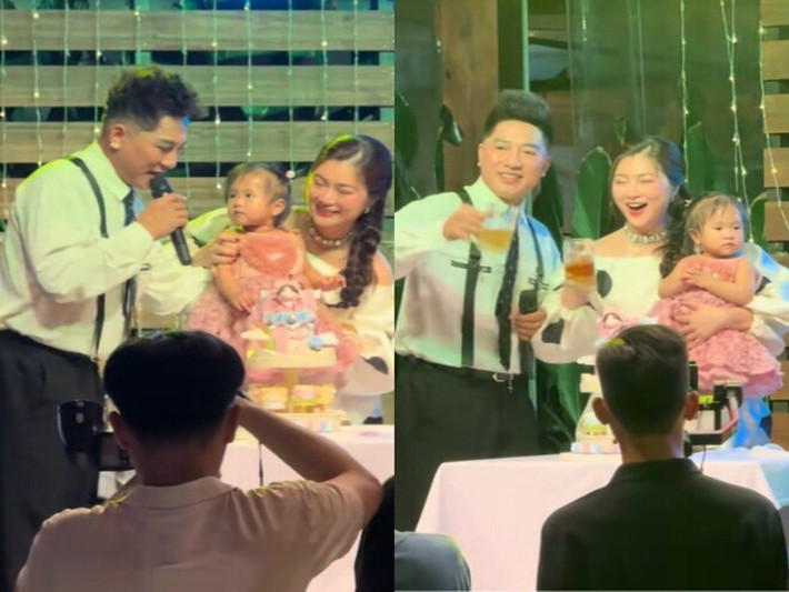 Gần đây, “ngọc nữ phim giờ vàng THVL" lần đầu công khai hôn nhân với Châu Khải Phong nhân dịp con gái Kỳ Kỳ tròn 1 tuổi. Ảnh: Người Đưa Tin.