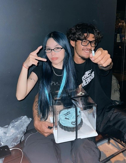 Nữ rapper đang hẹn hò Minh Lai. Cặp đôi có sở thích đi du lịch. Ảnh: FB Liu Grace.