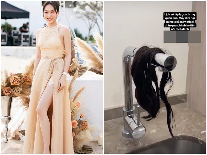 Trong đám cưới Minh Hằng, Diệu Nhi rơi tóc giả sau khi bị ném xuống nước nhiều lần. Ảnh: Yeah1.