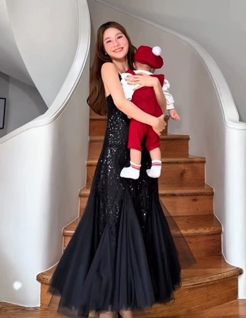 Nữ diễn viên tranh thủ những lúc rảnh rỗi để cùng con trai tận hưởng các chuyến nghỉ dưỡng.