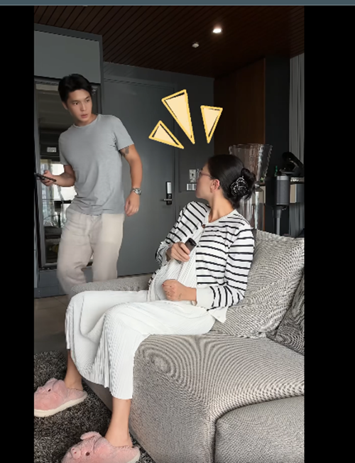 Huy Trần trở thành cây hài trong nhà để Ngô Thanh Vân giảm căng thẳng. Ảnh: FB Ngô Thanh Vân.