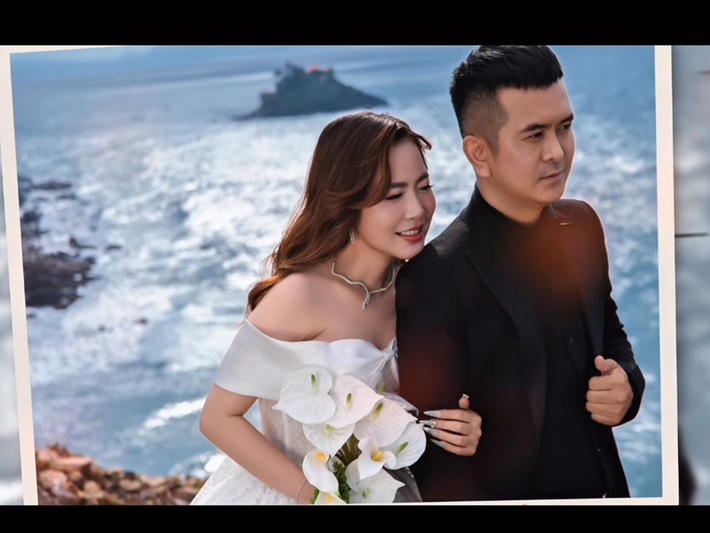 Vợ Hùng Thuận không hoạt động trong showbiz, sở hữu nhan sắc xinh đẹp, trẻ trung. Ảnh: FB Hùng Thuận.