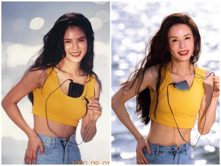 Tái hiện lại khoảnh khắc năm 1990, Lý Nhược Đồng nhận được nhiều lời khen ngợi từ khán giả cho vẻ ngoài ít có dấu hiệu tuổi tác. Ảnh: Weibo Lý Nhược Đồng.