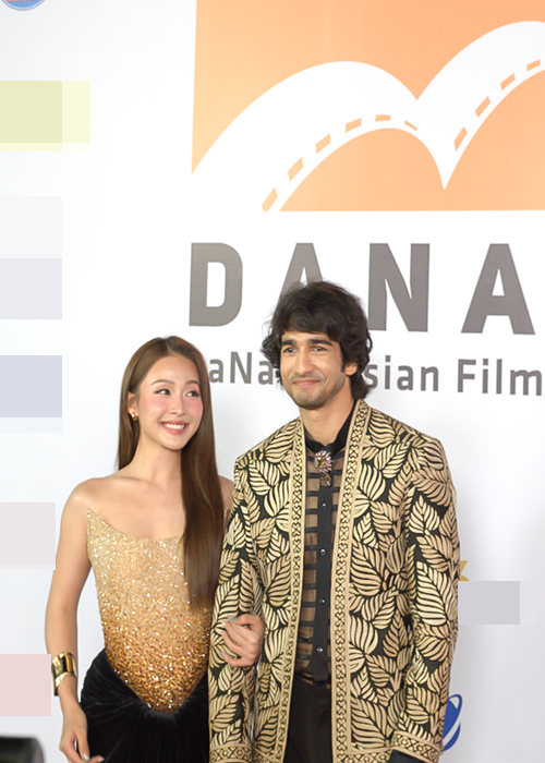 Khả Ngân và Shantanu Maheshwari tham gia các sự kiện thuộc khuôn khổ Liên hoan phim châu Á Đà Nẵng lần thứ Ba (DANAFF III) để quảng bá phim hợp tác ngoại giao Việt Nam - Ấn Độ Love in Vietnam. Ảnh: Thế Giới Điện Ảnh.