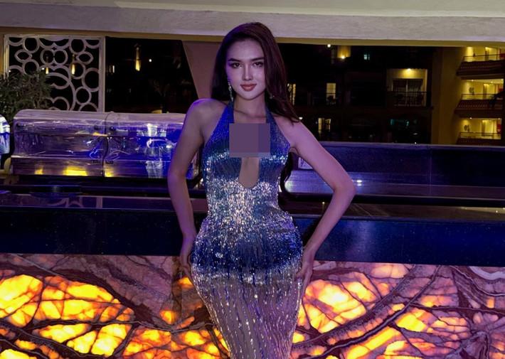 Người đẹp lựa chọn phong cách trang điểm trong suốt, tôn làn da mịn màng và các đường nét hài hòa trên gương mặt, giúp nhan sắc thêm phần rạng rỡ. Ảnh: Instagram Thu Ngân.