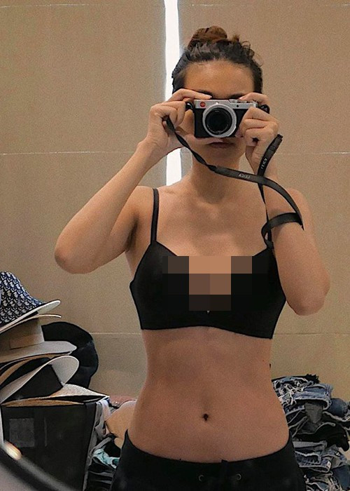 Nữ diễn viên phim Mỹ nhân kế khoe vòng hai 51cm vào năm 2020. Ảnh: FB Thanh Hằng.