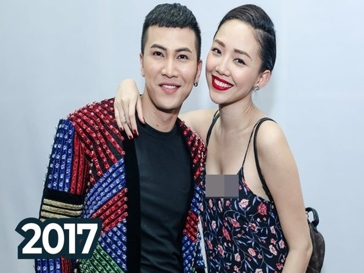 Năm 2017, khi Mai Tiến Dũng tham gia Hòa âm ánh sáng, Tóc Tiên động viên người bạn thân thi đấu. Ảnh: FB Mai Tiến Dũng.