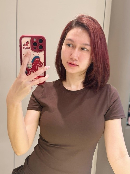 Nữ diễn viên ưu tiên tập luyện để duy trì thể trạng ổn định, đồng thời dành phần lớn thời gian cho gia đình nhỏ.