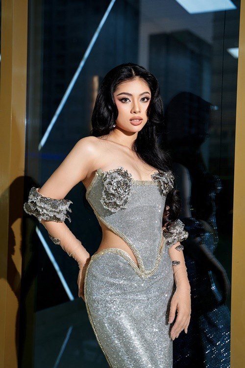 Quỳnh Trang từng vào top 10 Miss Earth Vietnam 2023 và top 16 Hoa hậu Hoàn vũ Việt Nam 2023. Ảnh: FB Quỳnh Trang.