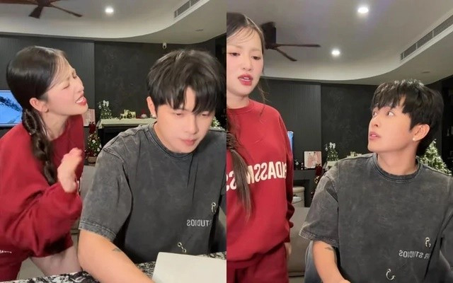 Theo Người Đưa Tin, trong một video mới đây, khi thấy Gin Tuấn Kiệt đang ngồi nghỉ, Puka liên tục cất giọng hát trêu chọc. Sự tinh nghịch của Puka khiến Gin Tuấn Kiệt tỏ ra ‘bất lực’. Ảnh: Người Đưa Tin.