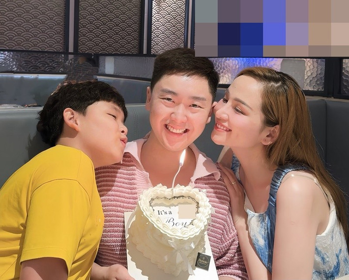 Bé Noah - con trai riêng của Diễm Hương cũng định cư ở Canada. Không ít lần Diễm Hương tiết lộ bé Noah được Thanh Duy yêu thương như con ruột. Ảnh: FB Diễm Hương.